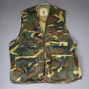 Vintage 90s Northwest Territory Hunting Utility Camo Vest Size XXL